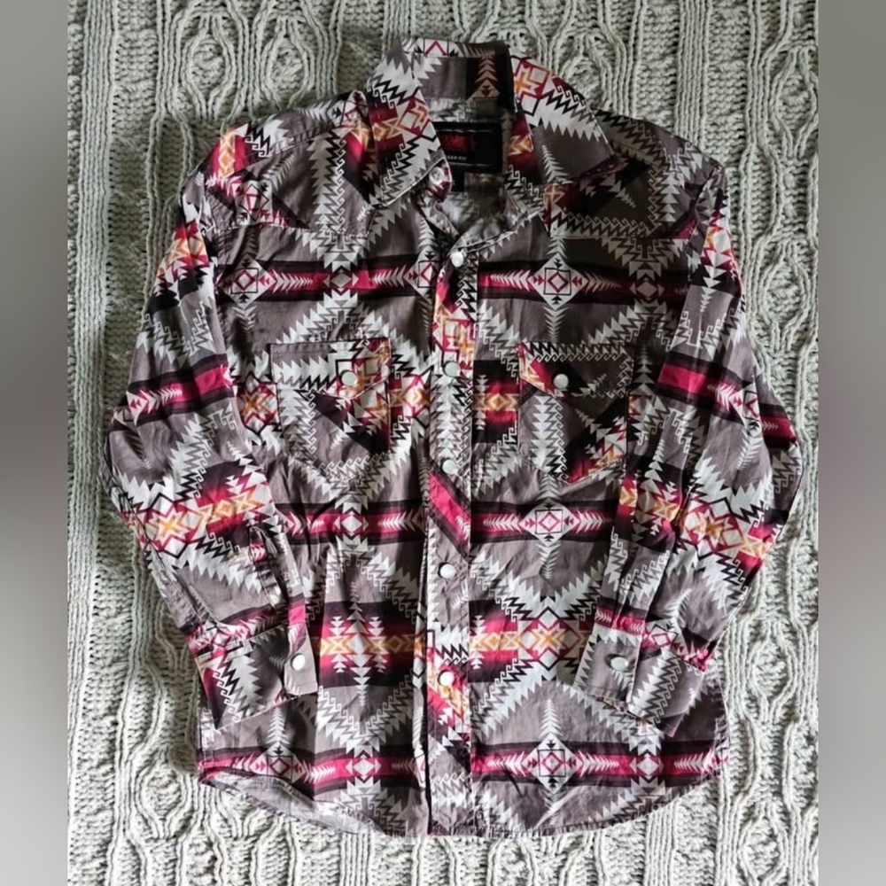 Boy's Rock and Roll Denim Pearl Snap